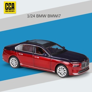 Vente chaude 1:24 BWM I7 électrique Supercar moulé sous pression modèle de voiture en métal avec son et lumière jouets ornement décorer - Product Image 6