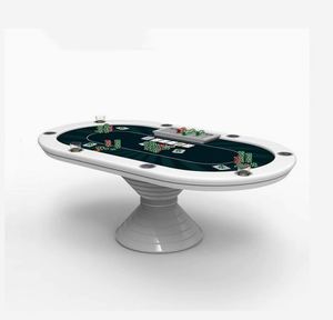 Table de Texas Hold'em haut de gamme en bois massif laqué, conçue pour le jeu de l'échecs et de cartes en multi-joueurs - Product Image 2