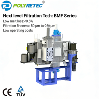 POLYRETEC Ligne de recyclage de films et de flocons PP PE de qualité alimentaire approuvée par la FDA, à haute valeur nette, pour le compactage et la granulation, avec BMF