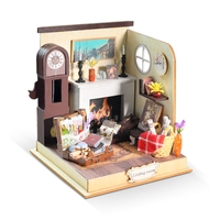 IIECREATE Maison miniature à construire soi-même YS-2253 Petit musicien Puzzle en bois 3D Accessoires Mini jouet Maison de poupée