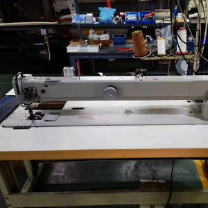 Machine à coudre industrielle à bras long et grande plateforme à double aiguille à entraînement direct par ordinateur QK-4420L - Product Image 1