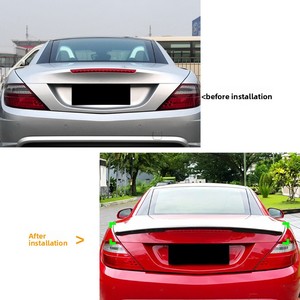 Aileron arrière type bec de canard pour Mercedes-Benz SLK <span class=keywords><strong>SLC</strong></span> R172 2011-2019, autocollant de modification extérieure - Product Image 5