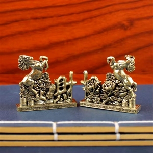 <span class=keywords><strong>Statuette</strong></span> de <span class=keywords><strong>cheval</strong></span> en laiton à prix réduit, idéale pour la décoration de mariage et la collection d'art pour la maison - Product Image 4