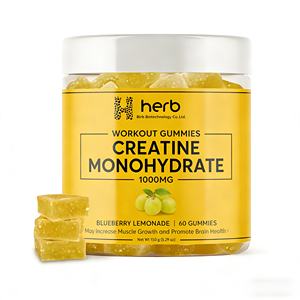 Compléments alimentaires en marque blanche OEM/ODM, créatine monohydrate, framboise, gommes créatives, vente en gros de gommes à la créatine - Product Image 1