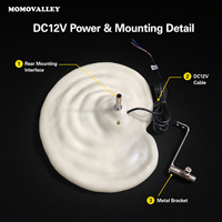 MOMOVALLEY Kit de lampes solaires en forme de champignon Ganoderma artificiel pour pelouse, avec piquets de fixation, pour parcs municipaux, aménagements paysagers commerciaux et décoration de jardins.