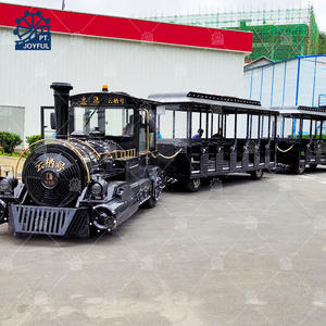 Tren sin rieles grande de fibra de vidrio para áreas escénicas al aire libre, centros comerciales y carnavales - Product Image 2