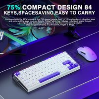 Aula Hero84 HE Magnetic Switch Keyboard Rapid Trigger 8K Polling Rate Full RGB Backlit PBT Keycaps for Competitive Game
