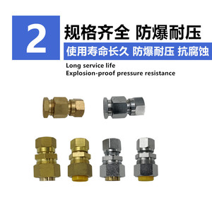 Conector de Gas sin Golpes, Adaptador Verde de 4 Puntos Roscados para Tubería Corrugada de Acero Inoxidable, Juego de 23 Piezas - Product Image 2