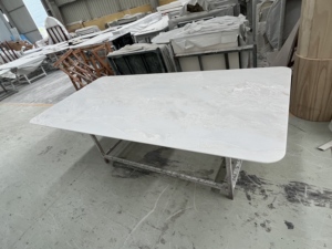 Sang trọng và cao quý hoàng gia trắng ngọc tự nhiên đá cẩm thạch thích hợp cho nhiều người bàn ăn - Product Image 3