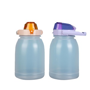 Botella de bebidas DunDun de 2000 ml con asa, tapa abatible, jarra redonda de PP para envasado de vino y bebidas - Product Image 5