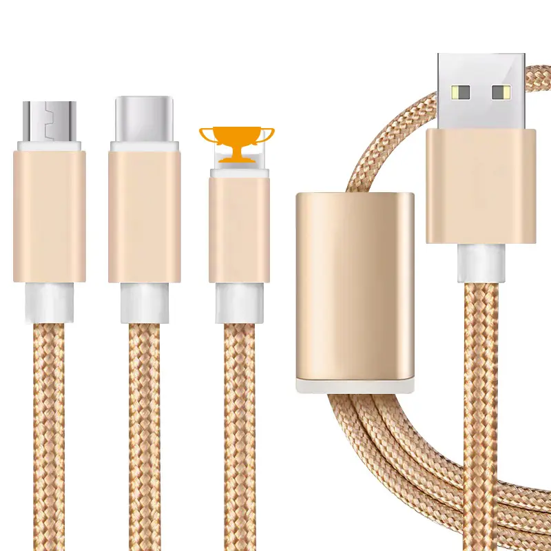 One drag three Fast Charging cable Android Phone USB Cable Micro Usb Data Cable For Redmi For Nokia