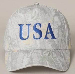 Gorra de Béisbol Bordada de EE. UU., 6 Paneles, Ajustable, Unisex, de Algodón, Informal, para Primavera/Verano, con Patrón de Camuflaje y Logotipo Frontal - Product Image 2