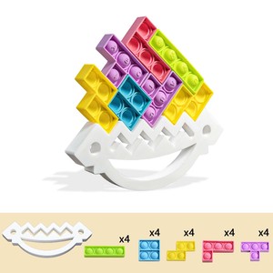 Jouet éducatif interactif pour enfants en silicone pour <span class=keywords><strong>Tetris</strong></span> Swing Stack pour construire du plaisir, âge 5-7 ans, jouet parent-enfant - Product Image 6