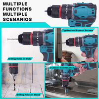 Perceuse-visseuse sans fil compacte et légère 16,8 V, mini-perceuse électrique multifonction pour le bricolage domestique, outil électrique