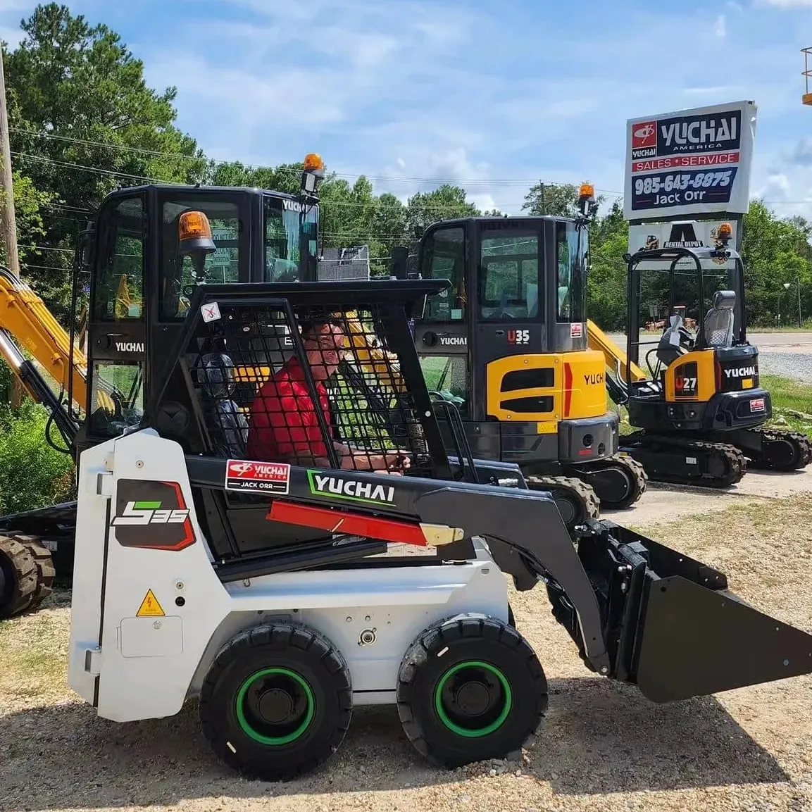 Toptan ön uç Mini Mini Mini elektrikli çekilebilir kazıcı tekerlekli yükleyiciler S35-Electric satılık Skid nokta dönüşlü yükleyici