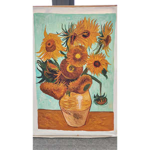 Decoración <span class=keywords><strong>de</strong></span> habitación <span class=keywords><strong>de</strong></span> Hotel lienzo arte Antic Vincent <span class=keywords><strong>Van</strong></span> <span class=keywords><strong>Gogh</strong></span> girasol impresionismo pintura al óleo pintada a mano - Product Image 2