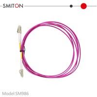 Cordon de brassage fibre optique LC-LC multimode duplex OM4 50/125µm violet LSZH, vente en gros usine