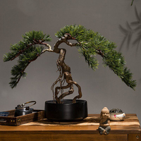 Bonsaï Artificiel, Plante de Pin Artificielle en Pot, Verdure d'Intérieur Écologique, Pin d'Accueil pour Chambre, Noël, Remise de Diplôme