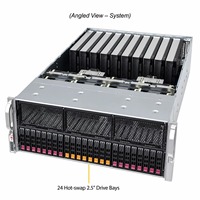 Serveur GPU Supermicro AS-4125GS-TNRT2 4U, double processeur AMD EPYC 9005, 10 GPU PCIe 5.0, DDR5, IA, apprentissage profond, HPC, serveur de centre de données