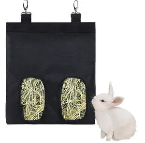 POP DUCK Wholesale Pet Feeder Bags Storage Oxford Fabric Guinea Pig Food Package Rabbits Hay Sacks Pet Fodder Hanging Bag