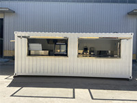 Kiosque de restaurant modulaire préfabriqué en conteneur de haute qualité / Kiosque alimentaire en conteneur maritime pour drive-through