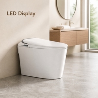 WC intelligent sans réservoir avec chauffage instantané, siège bidet, séchoir à air chaud, chasse d'eau automatique, cuvette monobloc en céramique, modèle 2026