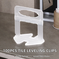Clips de nivellement de carrelage 1/16 pouces, clips de nivellement de carrelage 1,5 mm, entretoises de nivellement de carrelage pour carrelage céramique professionnel