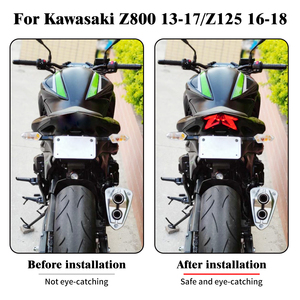 Luz Trasera LED para Motocicleta, Luz de Freno, Direccional Integrada para <span class=keywords><strong>Kawasaki</strong></span> <span class=keywords><strong>Z125</strong></span> 2013-2022 <span class=keywords><strong>Ninja</strong></span> ZX6R Z800 2013-2016 - Product Image 6