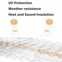 PC résistance aux chocs isolation thermique ondulé polycarbonate plastique poly carbonate feuille clair tuile pour entrepôt