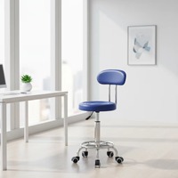 Chaise de bar à base métallique pour mobilier de salle à manger, mobilier commercial, confortable, durable, avec roulettes de qualité supérieure, tabourets de bar EN12520