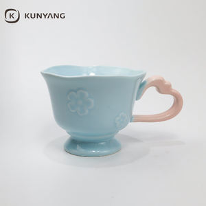 Taza <span class=keywords><strong>de</strong></span> Cerámica <span class=keywords><strong>de</strong></span> Gres a Precio <span class=keywords><strong>de</strong></span> Fábrica, Taza Irregular con Borde Creativo y Asa <span class=keywords><strong>de</strong></span> Corazón, Taza <span class=keywords><strong>de</strong></span> Cerámica <span class=keywords><strong>de</strong></span> Boca Ancha para el Hogar o Regalo - Product Image 3