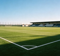 Gazon artificiel de football haute simulation, gazon synthétique écologique sans remplissage pour terrains de sport