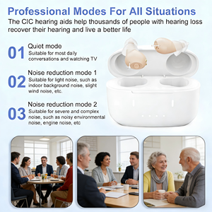 Aides auditives rechargeables sans ordonnance pour les seniors, réduction du bruit, son clair, design intra-auriculaire confortable et invisible - Product Image 5