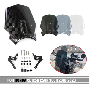 Pare-brise avant pour moto <span class=keywords><strong>HONDA</strong></span> CB125R CB250R CB300R 2018-2023, écran de protection, déflecteur de vent <span class=keywords><strong>CB</strong></span> <span class=keywords><strong>125R</strong></span> 250R 300R - Product Image 3