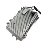Mini receptor óptico de fibra de 2/4 puertos para exteriores, catv ftth, estilo activo, con agc
