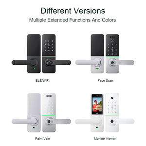 Liliwise 智能锁黑色 Serratura Per Porta Rfid Deadbolt 智能门锁 Tuya 指纹智能 Zamek 数字锁 - Product Image 4