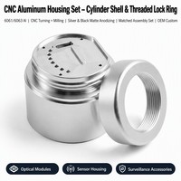 Ensemble de boîtiers en acier inoxydable et alliage d'aluminium usinés sur commande par tournage et fraisage CNC, fourniture d'usine, services d'usinage CNC et d'anodisation
