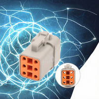 Connecteur femelle 6 broches 12V en cuivre étanche pour faisceau de câblage automobile, boîtier de prise DTP06-6S