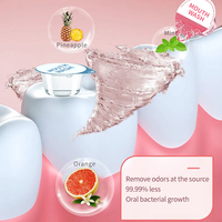 Marque Blanche Biologique Naturelle Menthe Fraîche Pêche Pastèque Sans Alcool 13ml Mini Gobelets à Usage Unique Portables pour l'Hygiène Buccale