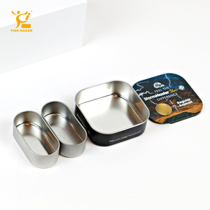 Elegante <span class=keywords><strong>caja</strong></span> de lata de regalo deslizante de metal con bolsillo cuadrado extraíble <span class=keywords><strong>para</strong></span> clasificar y almacenar artículos de rubor - Product Image 5