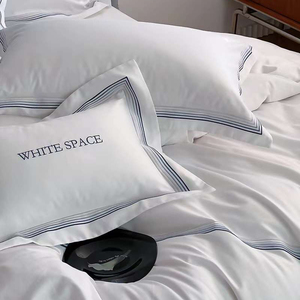 Hot Bán Hàng Sang Trọng Chất Lượng Nữ Hoàng Kích Thước Bộ Đồ Giường Set 100% Cotton Tinh Tế Thêu Thoải Mái Chăn Bìa Và Comforter - Product Image 4