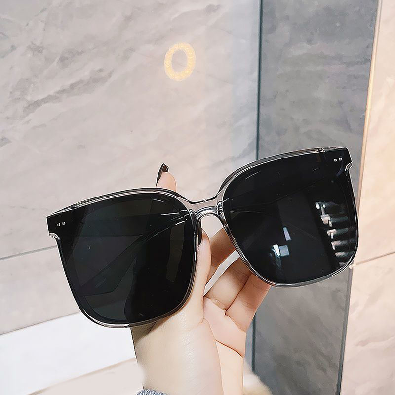 Grey frame black lens