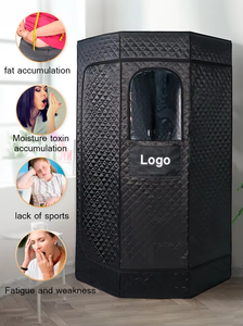 Tente de sauna à domicile pentagonale à lumière rouge pour la rééducation sportive avec bain de glace, détoxification corporelle durable, sauna humide 3L - Product Image 5