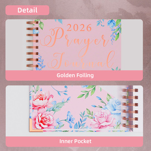 2026 2027 tùy chỉnh in logo lòng biết ơn biểu hiện sức khỏe Tâm thần phụ nữ cầu nguyện kế hoạch Tạp Chí máy tính xách tay với hộp - Product Image 3