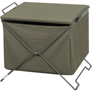 Scaffale Portaoggetti Pieghevole in Stile Giapponese, Portariviste in Filo Metallico, Cestini Portaoggetti per Soggiorno, Grande Capacità - Product Image 1