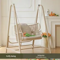 Chaise panier suspendue simple moderne berceau intérieur/extérieur chaise berçante en métal pour la maison loisirs cour balcon balançoire parc salle de sport