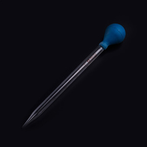 Cuentagotas de Vidrio Graduados de Alta Precisión, 1, 3, 5, 10 ml, con Puntas de Goma Rojas y Azules, Pipetas de Laboratorio - Product Image 3