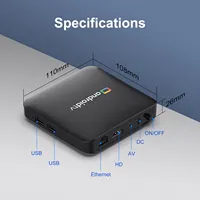 Boîtier TV intelligent 4K à succès avec logo/système/emballage personnalisés, lecteur multimédia pour revendeurs mondiaux, décodeur Android