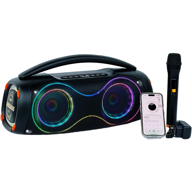 SP - 250724 - 6 Portable Bluetooth Speaker with Microphone, 5.25 - Inch RGB Lights, Karaoke Party Speaker