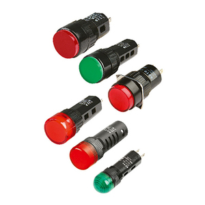 22mm Square Pilot <b>Light</b> <b>Switch</b> AC220V Double Color Red Green Panel Indicator Lamp - Product Image 3